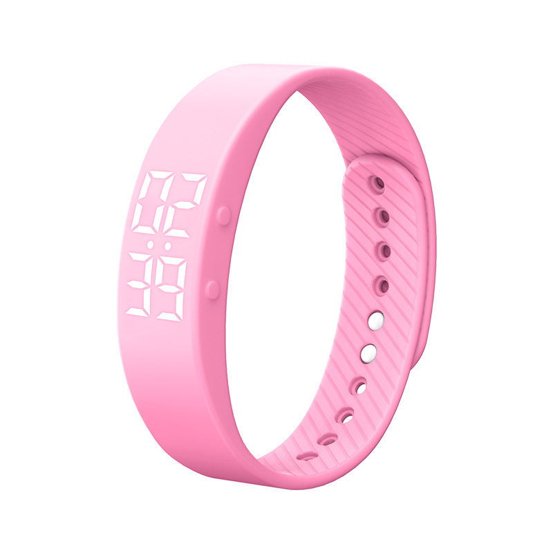 New Cross-Border Powerful Vibrating Alarm Clock Bracelet Men's Electronic Watch Vibrating Silent Dormitory Wake-Up Artifact Step Counting Luminous