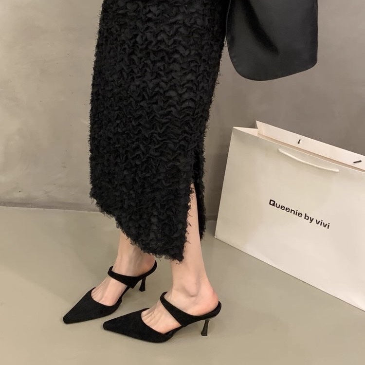 Women's Pointed Toe Stiletto Heeled Sandals
