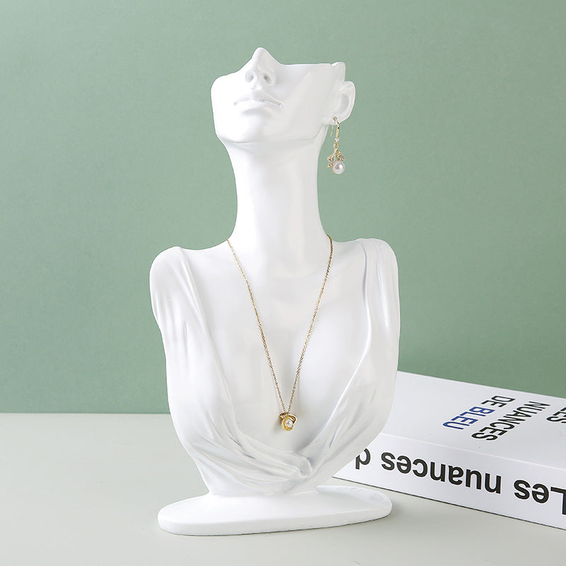 Resin Half-Body Mannequin Jewelry Display Stand
