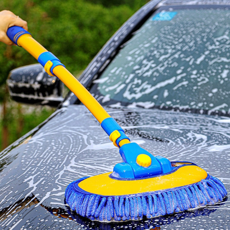 Telescopic Car Cleaning Brush with Soft Bristles
