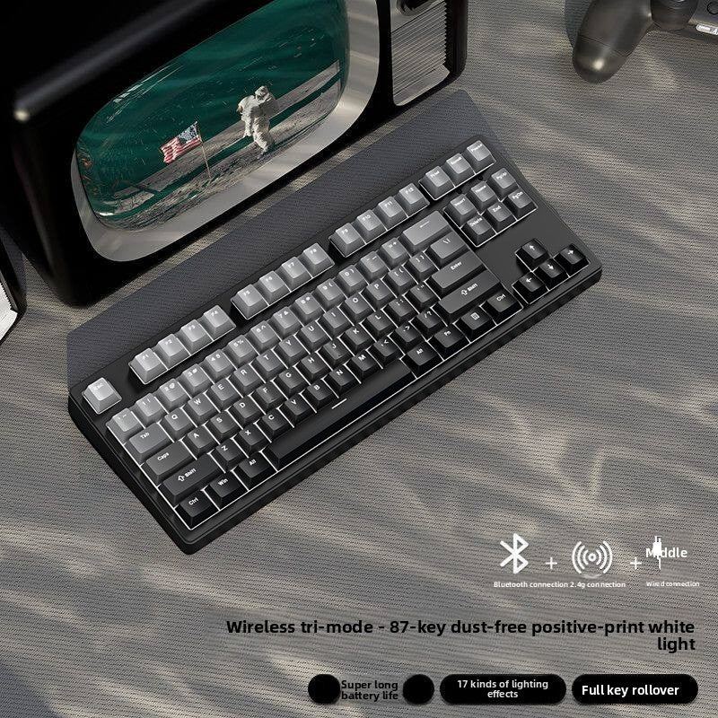 Wireless Mechanical Keyboard with Bluetooth Triple-Mode Connectivity