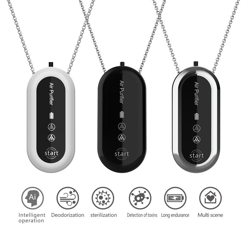 Portable Neck Air Purifier with Negative Ion Technology