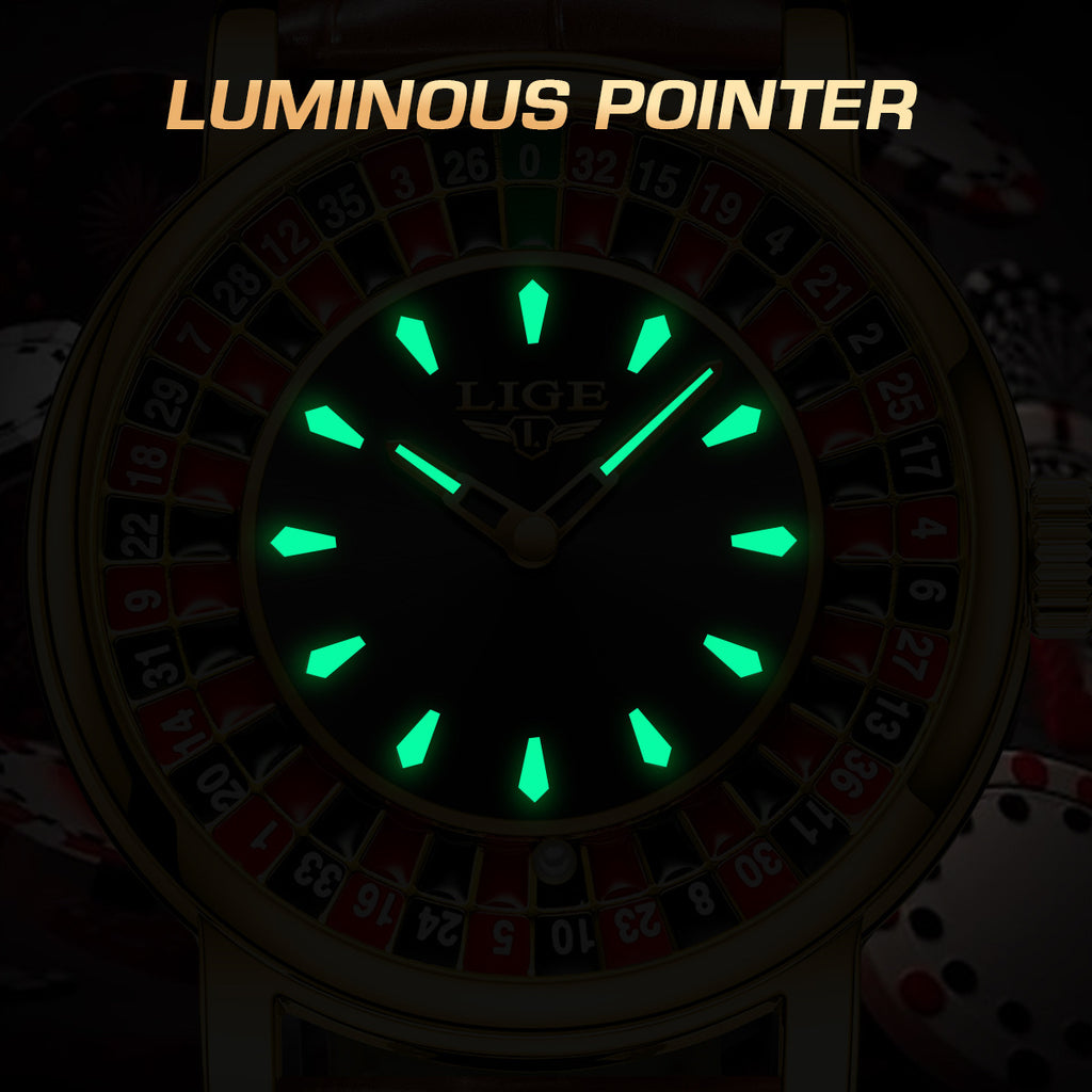 Lige Multi-Function Men's Wrist Watch