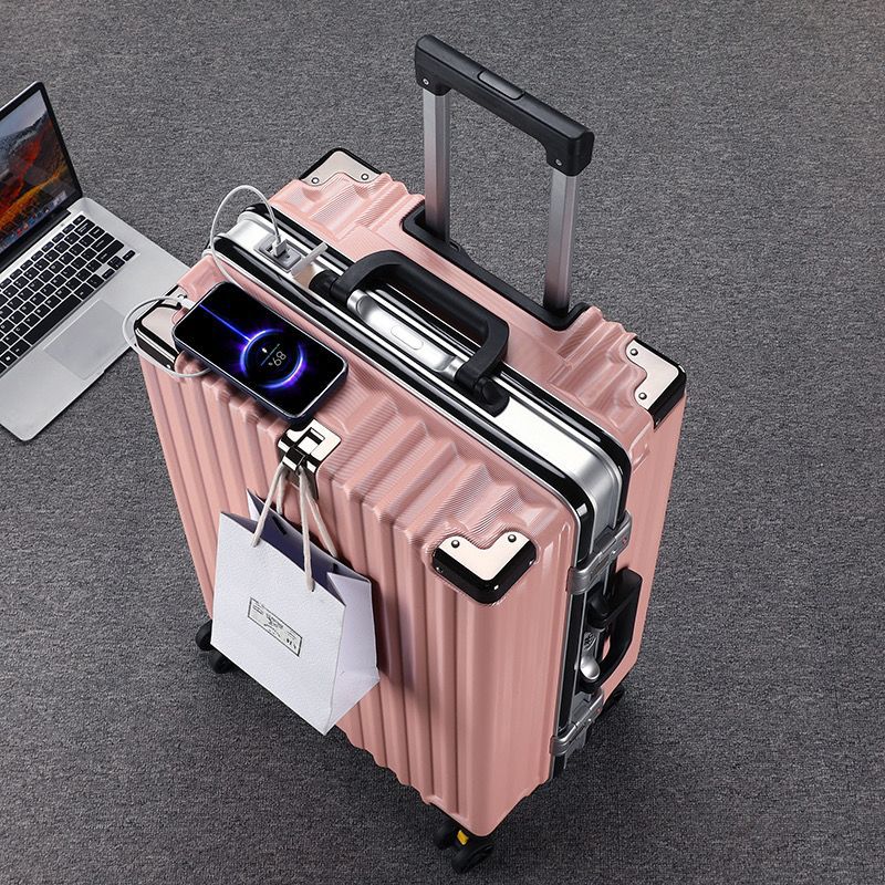 Durable Password Lock Suitcase with USB Charging Port