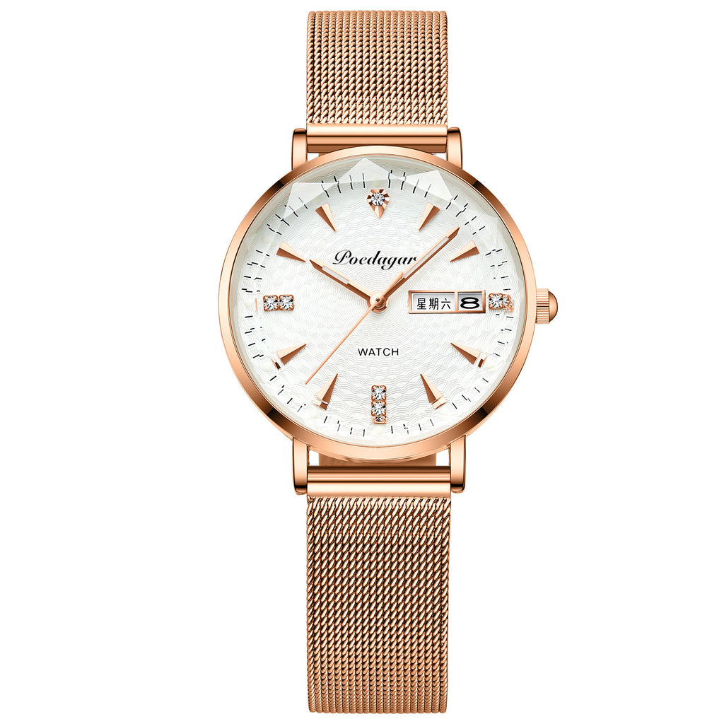 Waterproof luminous women?s watch