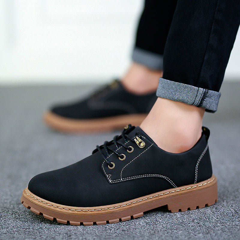 Mens Casual Leather Work Boots