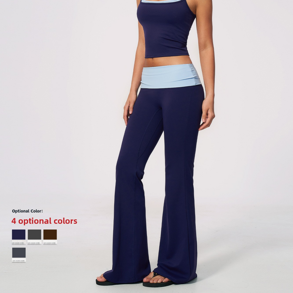 Women's seamless high-waist tummy-reducing and buttock-raising yoga set