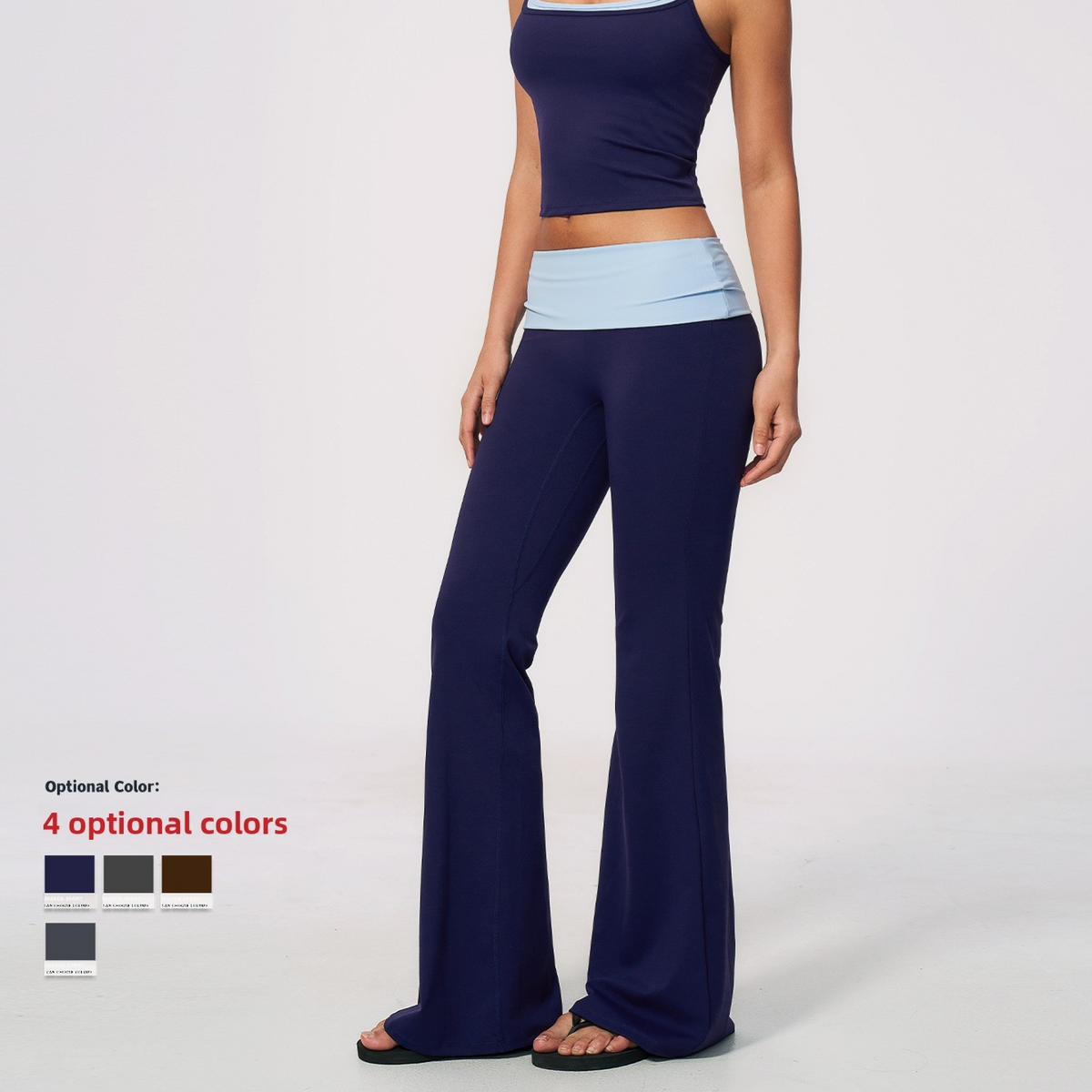 Women's seamless high-waist tummy-reducing and buttock-raising yoga set