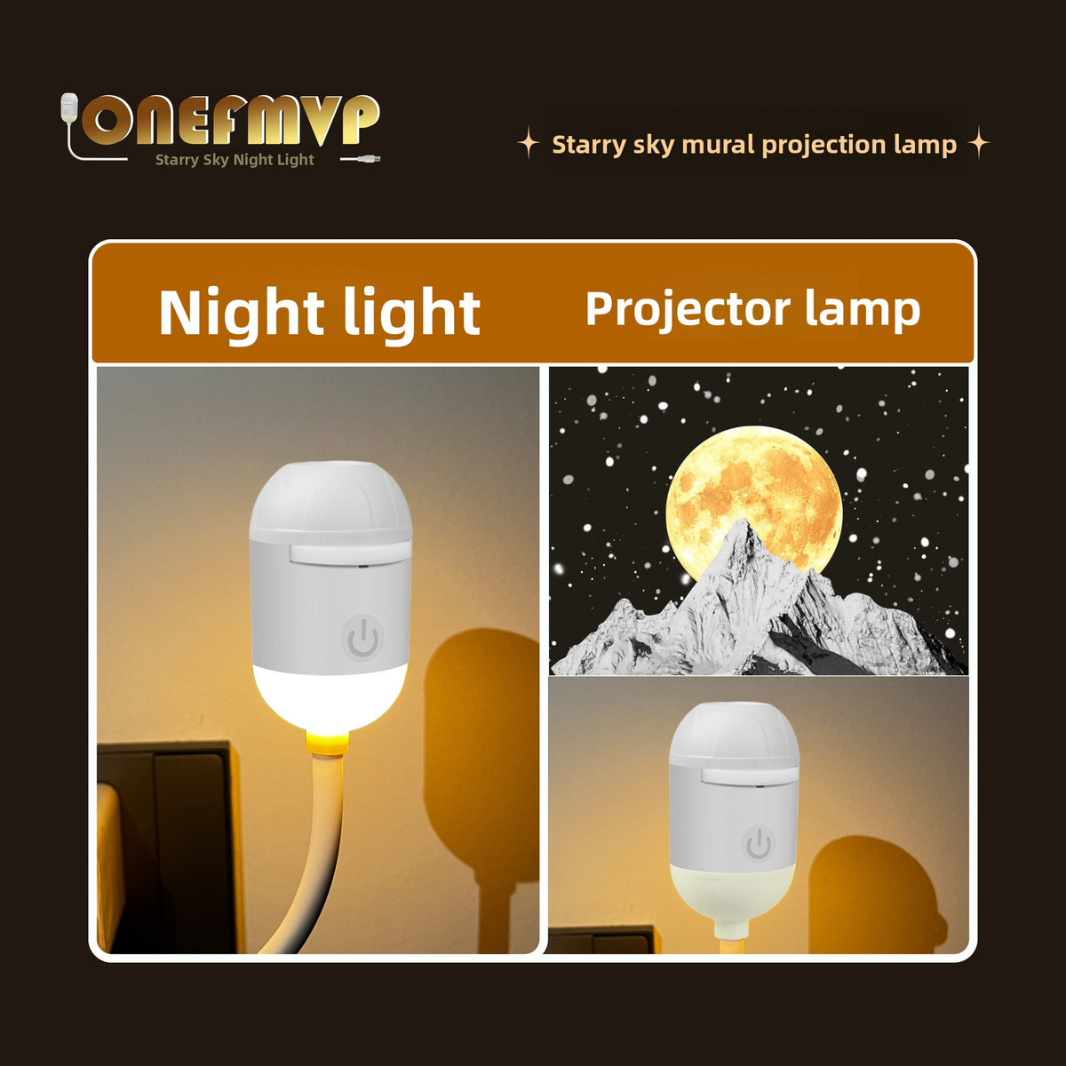 Star Projection Night Light