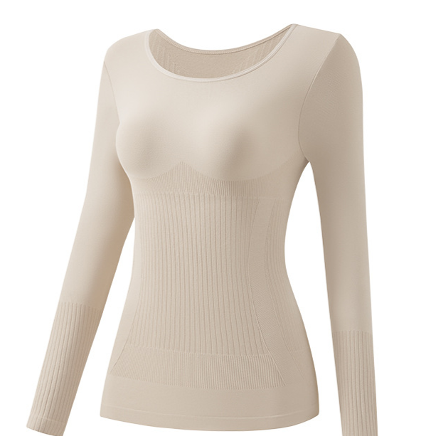 Seamless warm and thick long-sleeved pants