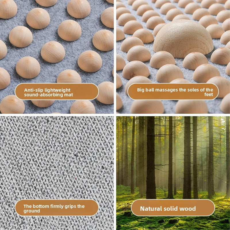 Solid Wood Acupressure Foot Massage Mat