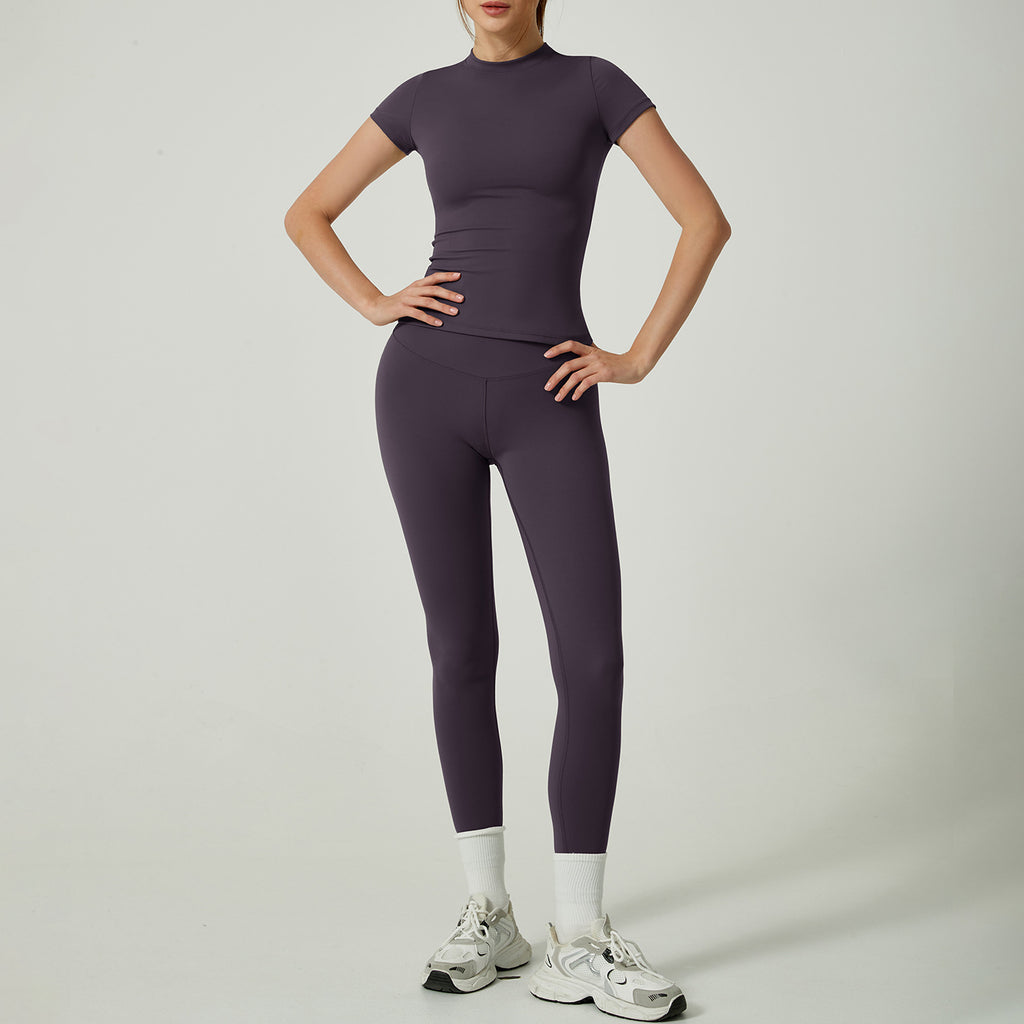 Womens Quick Dry Yoga Pilates Outfit Set