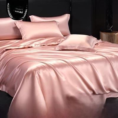 Heavy Weight Double-Sided Imitation Silk Four-Piece Set