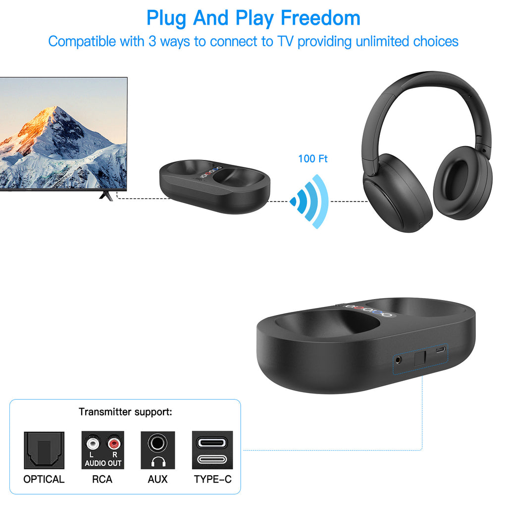 Bluetooth Dual-Mode Wireless Headphones
