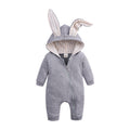 Baby Rabbit Ear Hooded Jumpsuit Cotton Romper