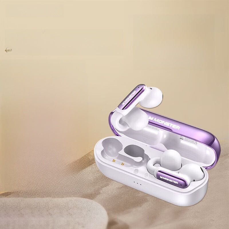 Wireless Sports Ear Clip Bluetooth Headphones with Noise Reduction