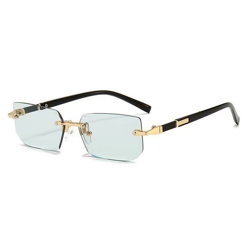 Frameless Metal Sunglasses UV400 Protection