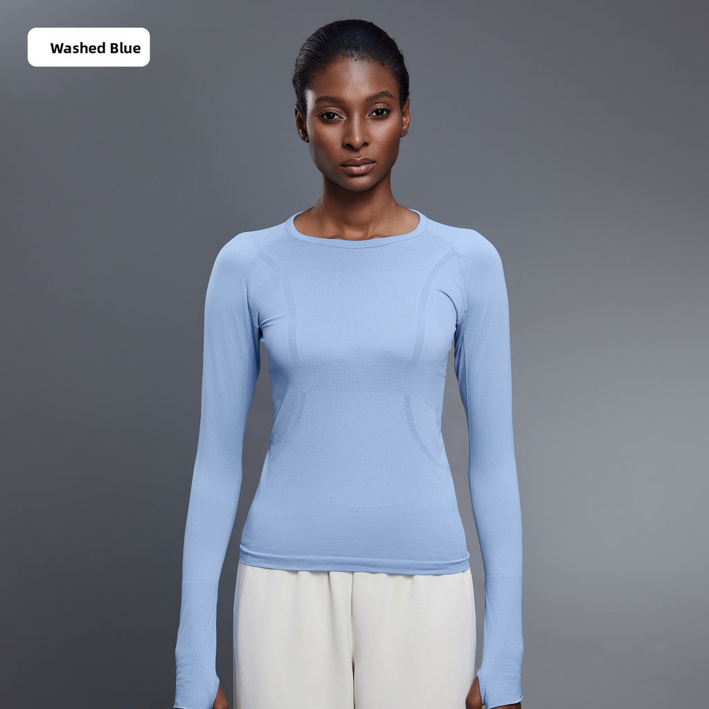 Seamless yoga top
