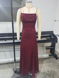 Elegant Lace Backless Evening Dress