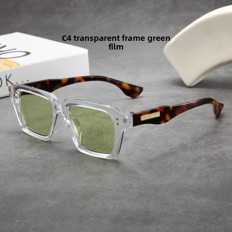 Retro Square Oversized Sunglasses for Men