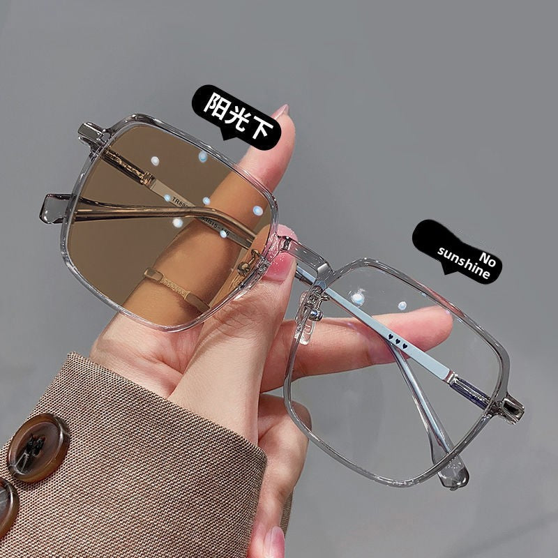 Photosensitive Color Changing Blue Light Glasses