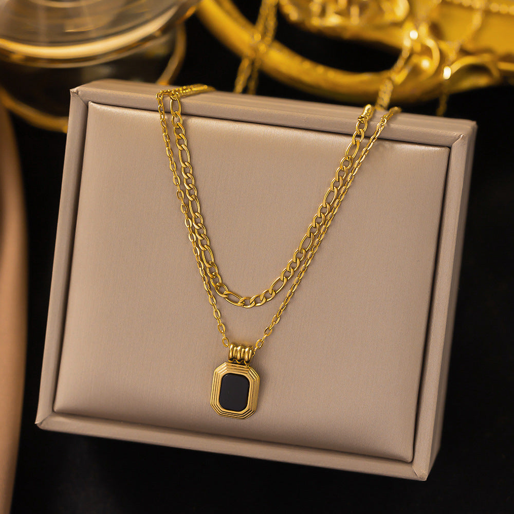 Minimalist Titanium Steel Clavicle Necklace
