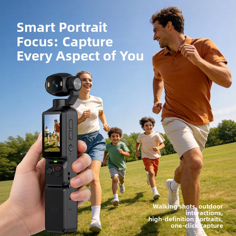 Handheld Anti-Shake Action Camera with App Gimbal