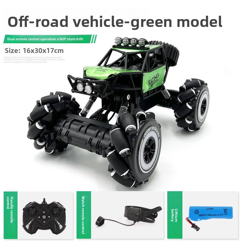 Alloy Four-Wheel Drive Remote Control Stunt Car
