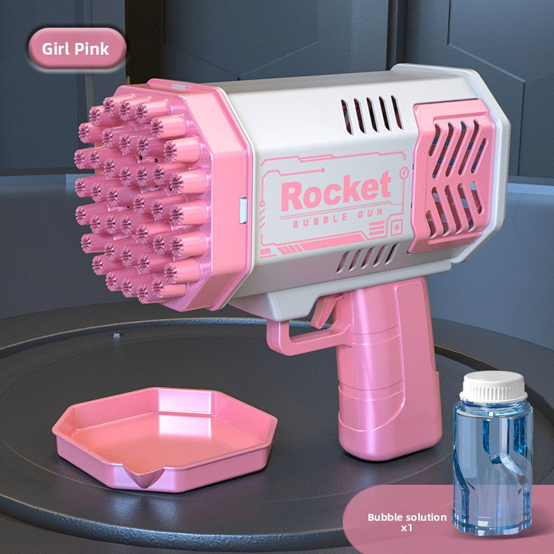 Electric Handheld Bubble Gun with Lights