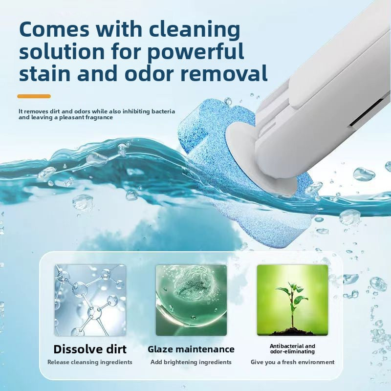 Disposable Toilet Brush Set with Wall Mount Holder