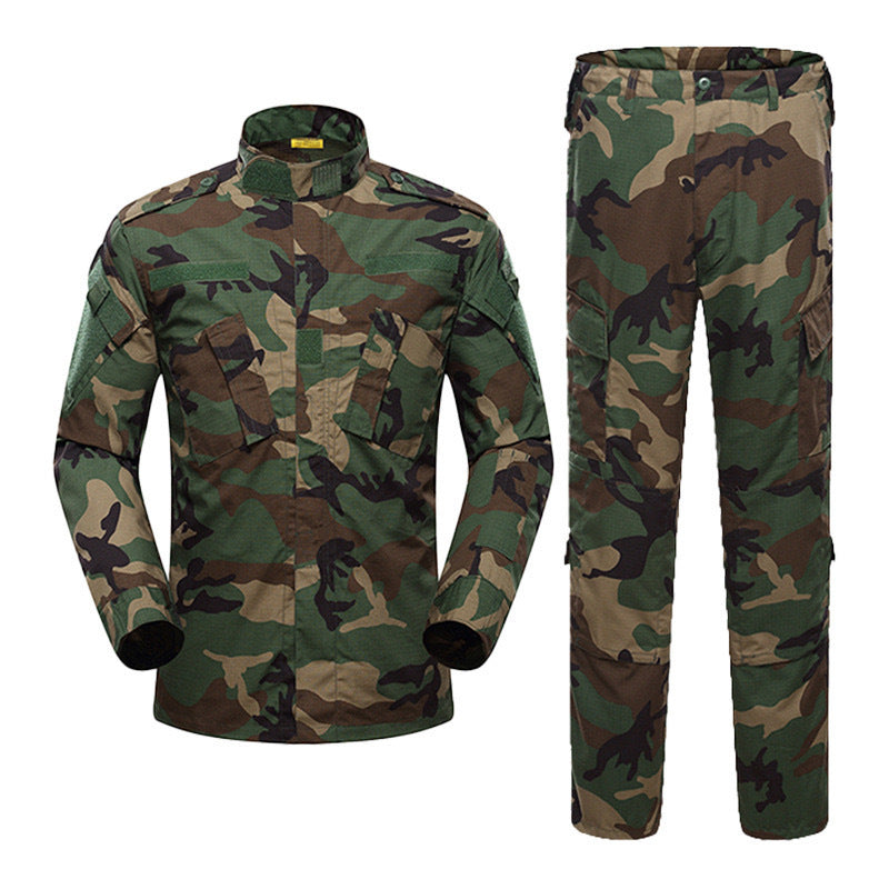 Mens Long Sleeve Camouflage Tactical Training Suit