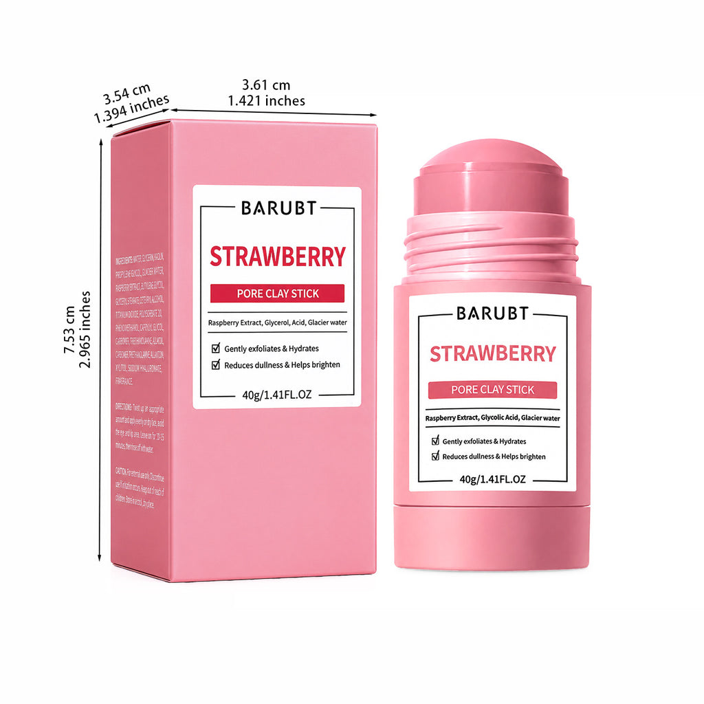BARUBT Strawberry Mud Mask Stick Deep Cleansing Blackhead Removal