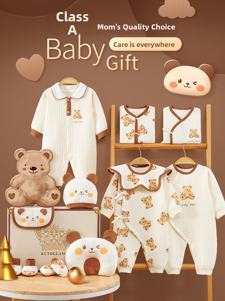 Newborn gift set with baby clothes