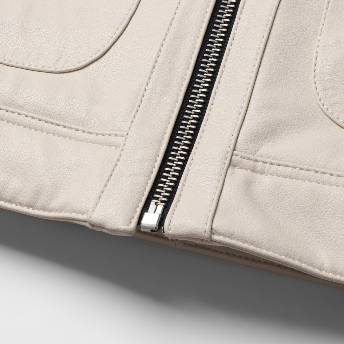 Men's winter leather-and-fur jacket