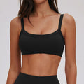Nude-Feel Double-Strap Yoga Bra for Women Tight-Fitting Sports Bra