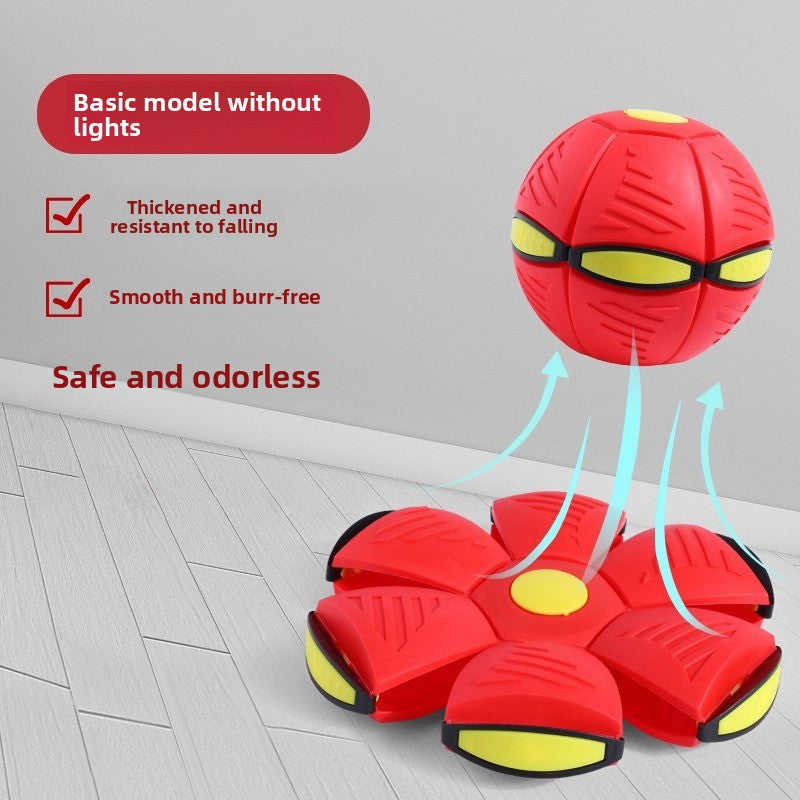LED Light Up Bounce Ball Transformable Flying Disc