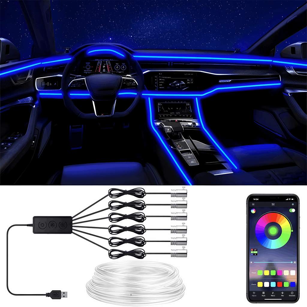 RGB Car Fiber-Optic Light Kit