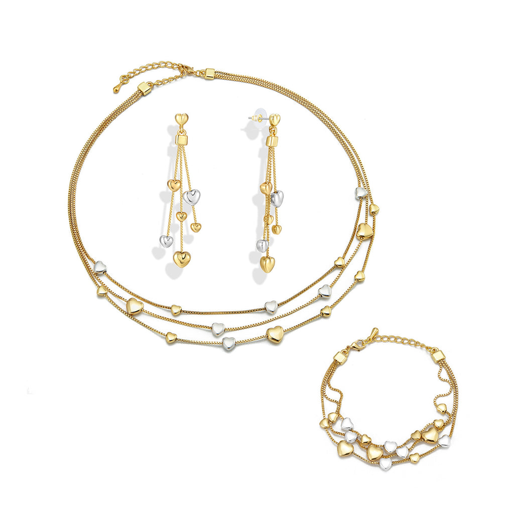Heart Shape Geometric Metal Jewelry