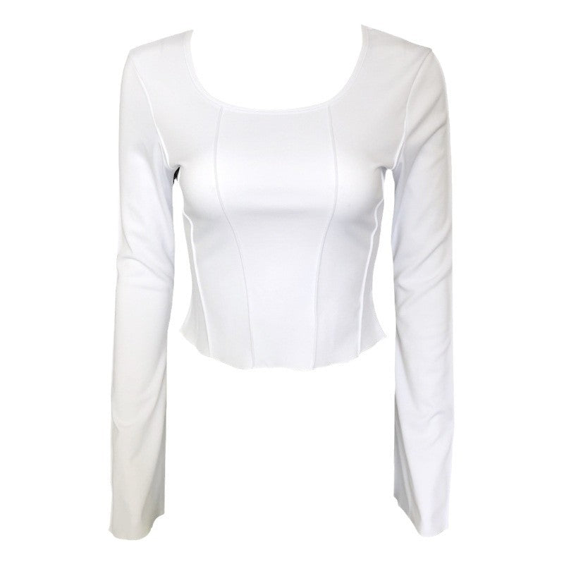 Womens Square Neck Knitted Pullover Top