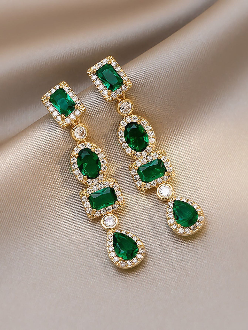 Floral Pearl Diamond Earrings