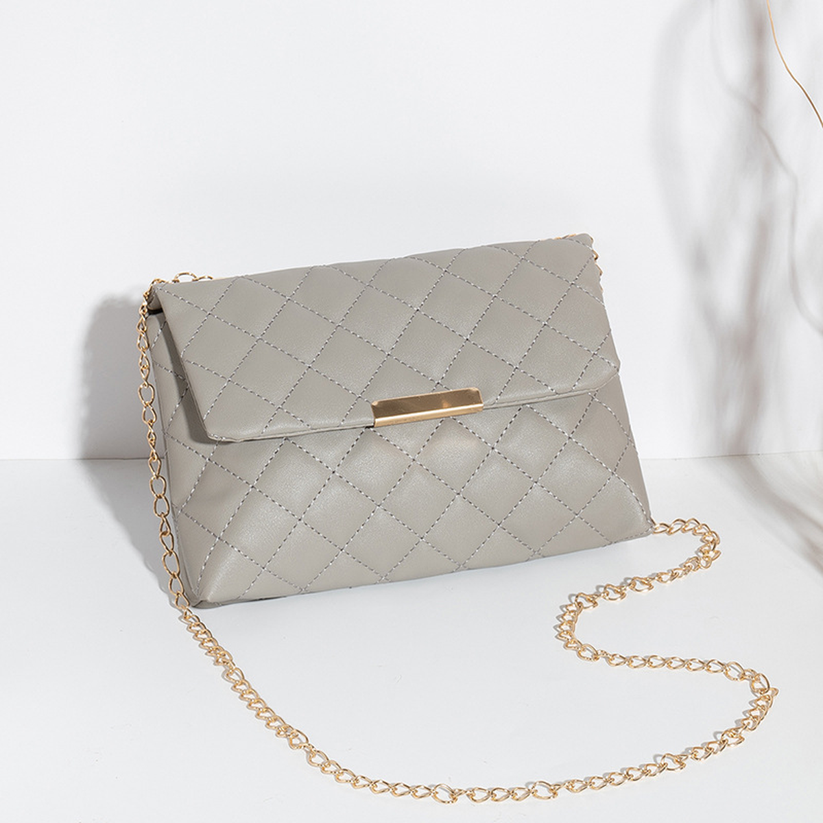 Quilted Chain Crossbody Bag
