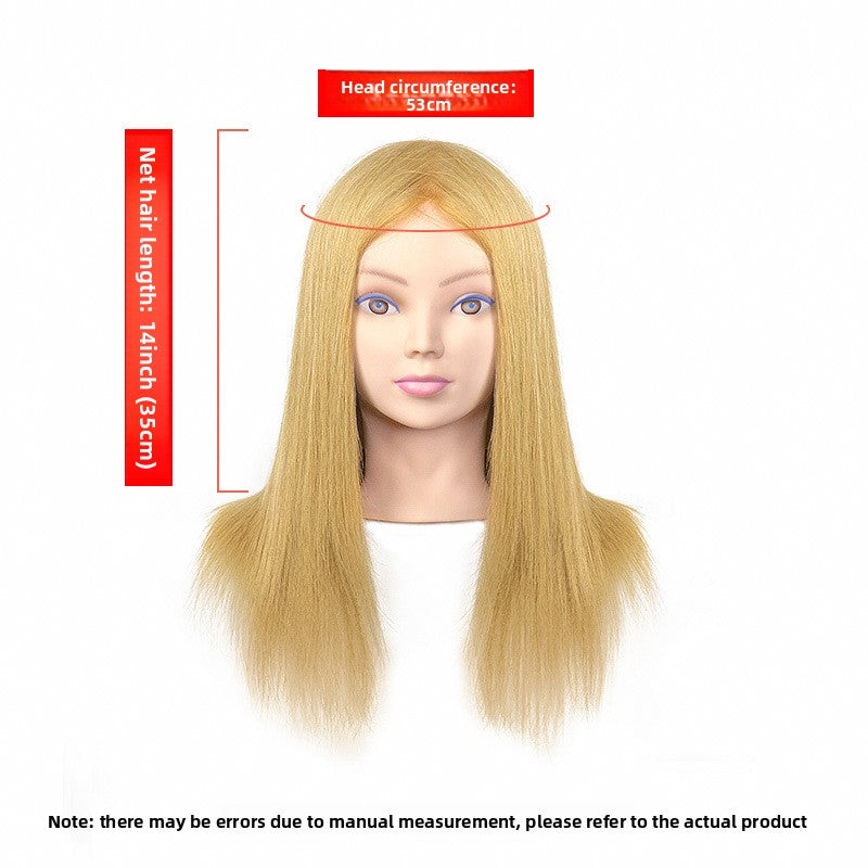 Human Hair Styling Mannequin Head with Shoulder
