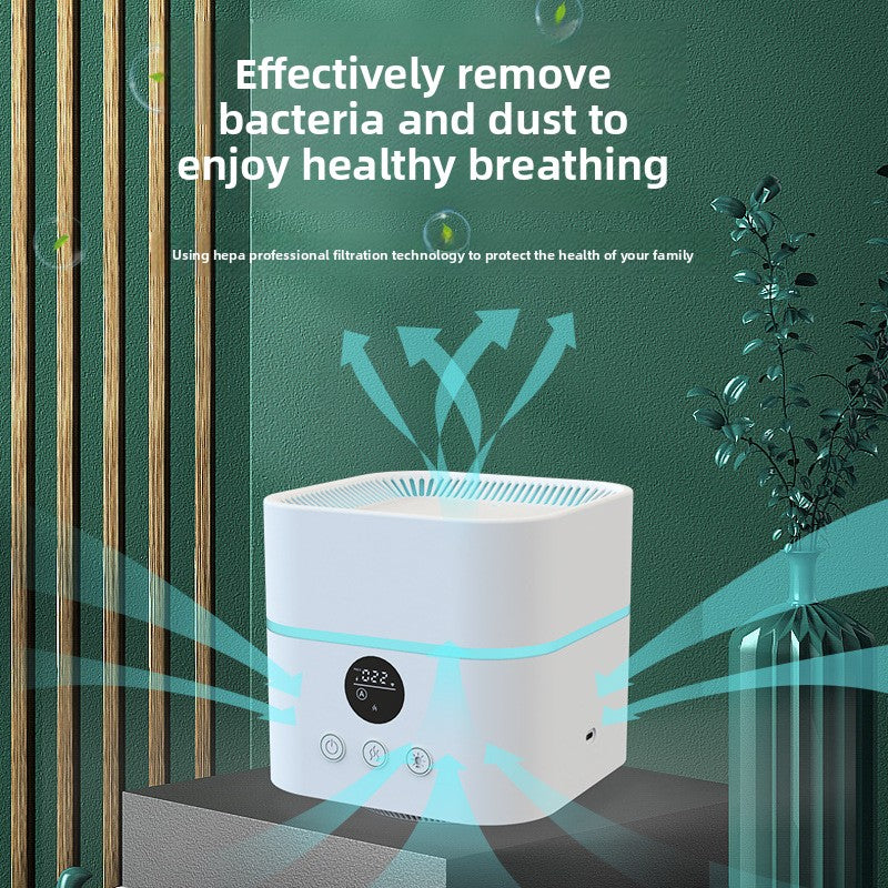 Desktop Air Purifier Humidifier with Negative Ion and UV Sterilization