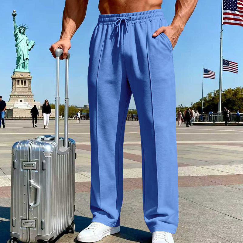 Men's straight-leg casual sportswear business pants