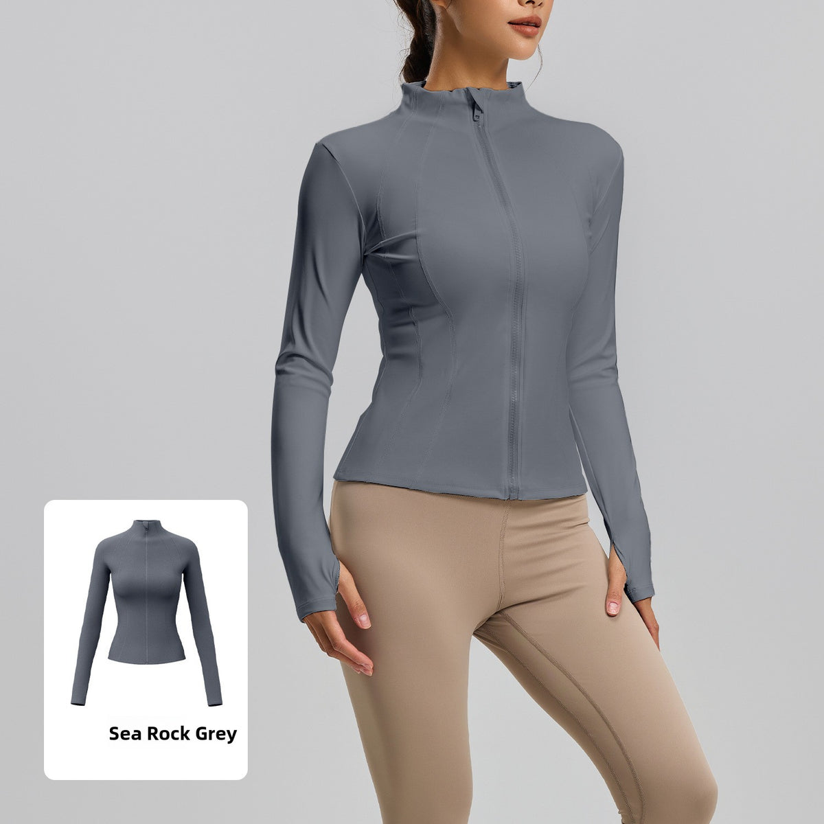 Womens UV Protection Stand Collar Shirt