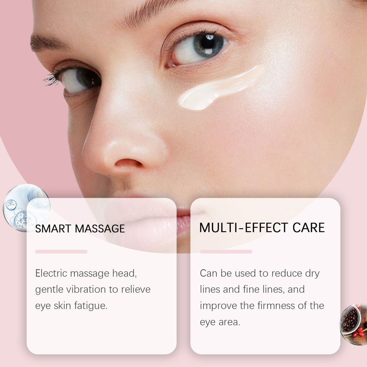 Electric Massage Eye Cream with Hydration and Firming Effects