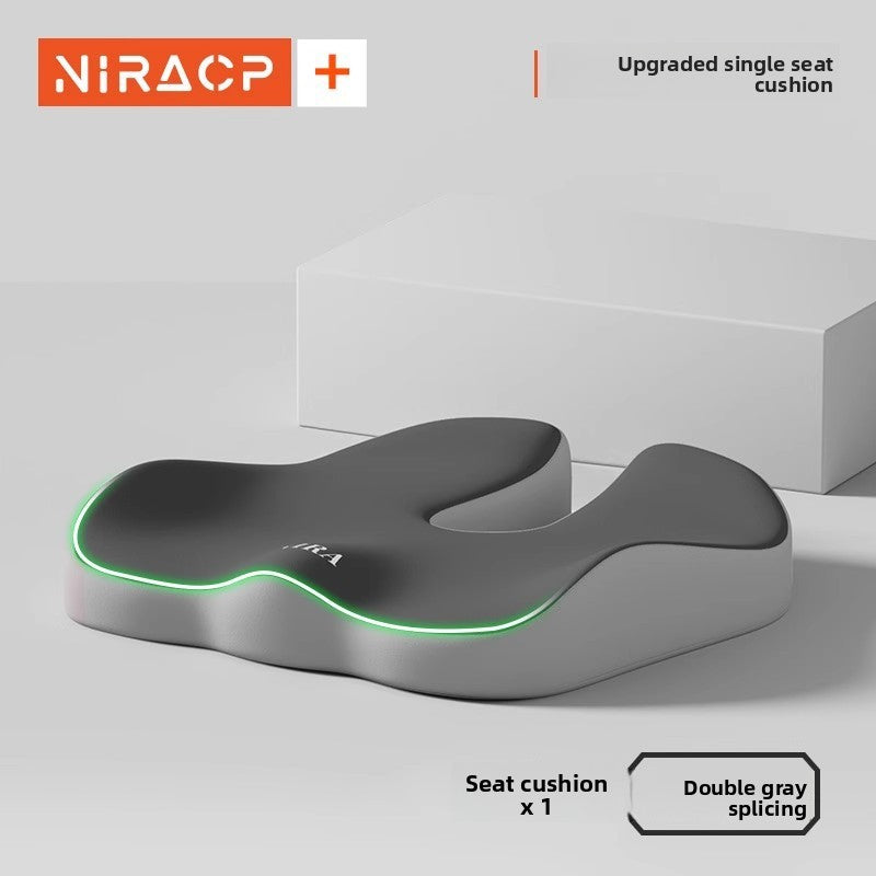 Ergonomic Memory Foam Seat and Lumbar Cushion Set