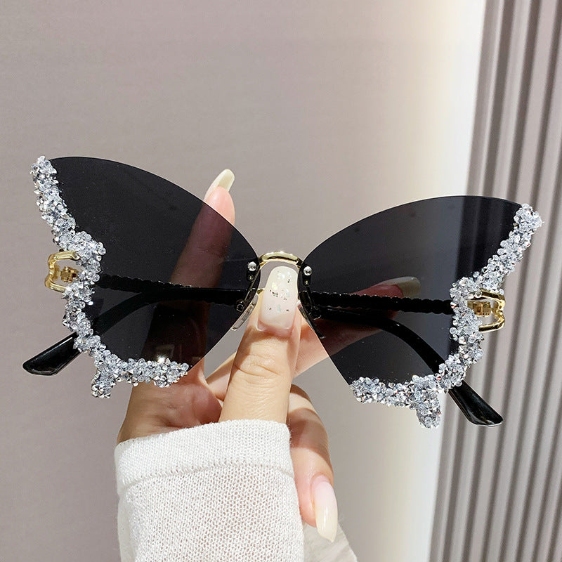 Butterfly Diamond Sunglasses UV400 Protection