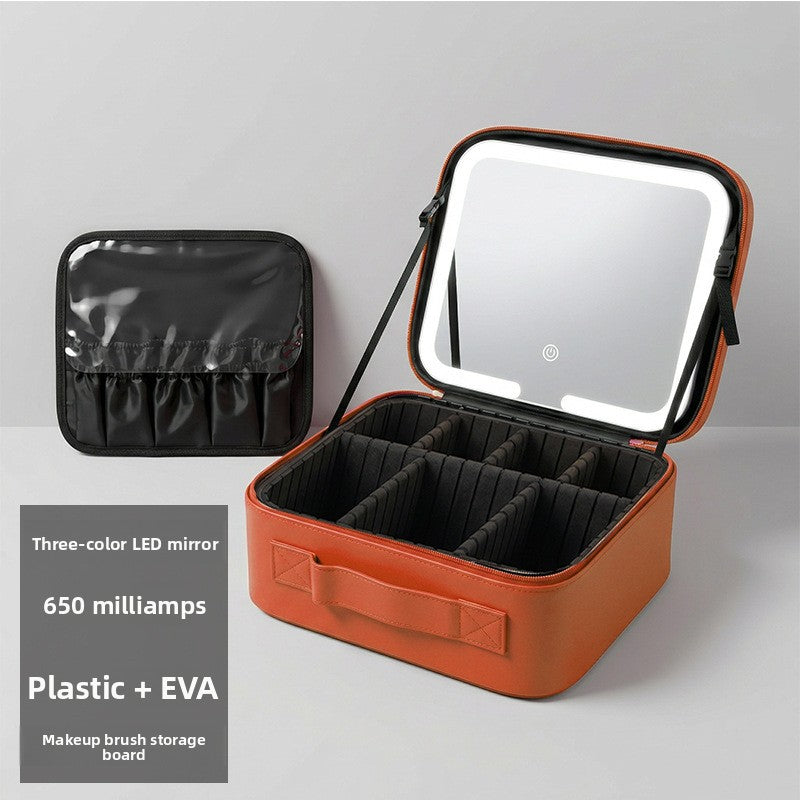 LED Lighted Makeup Bag with Mirror