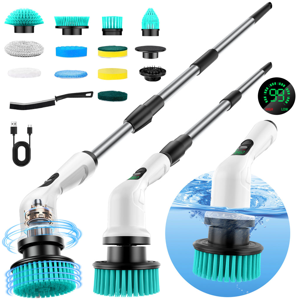 Electric Multifunctional Cleaning Brush with Rotating Heads